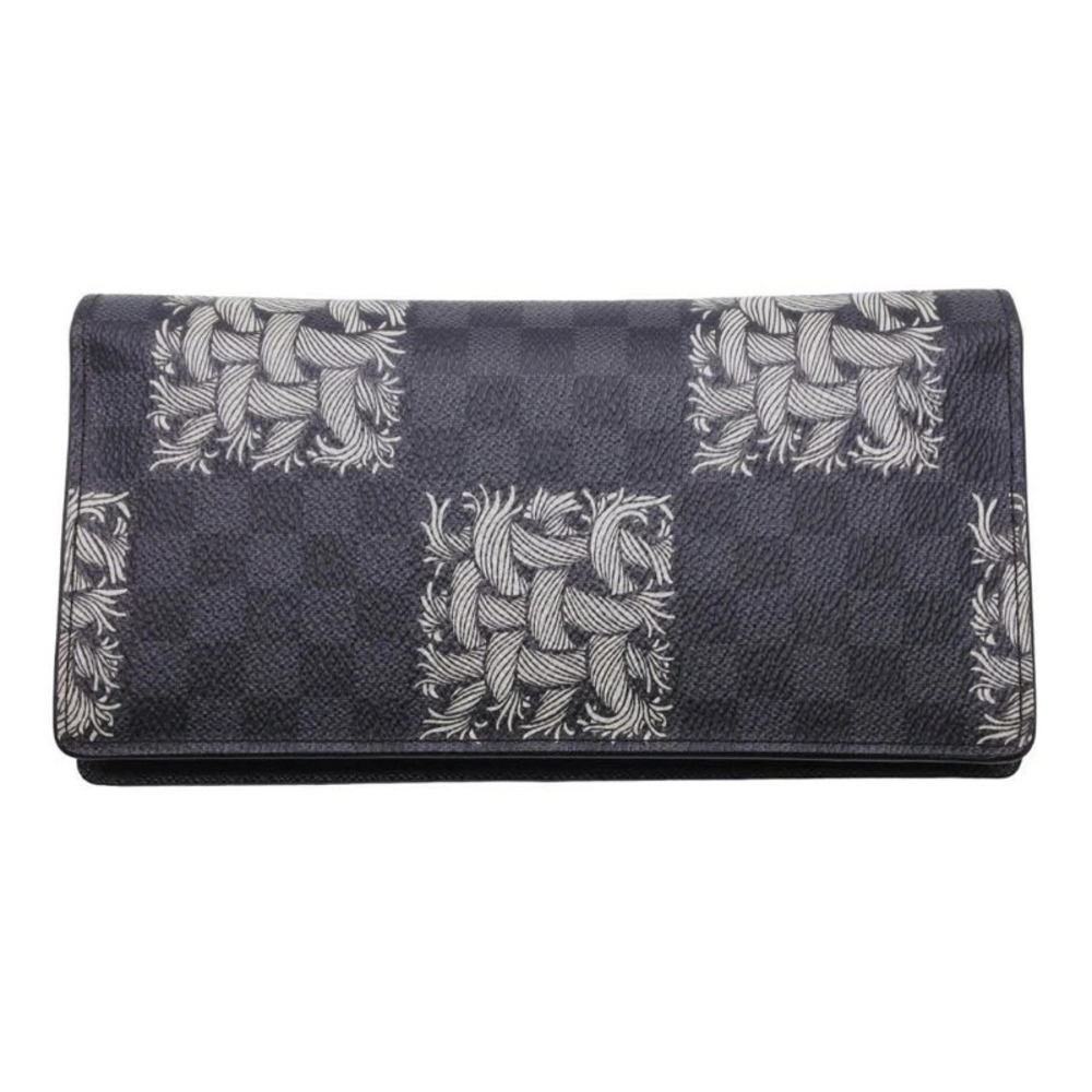LOUIS VUITTON Christopher Nemeth Plaza Long Wallet Rope Graphite Black